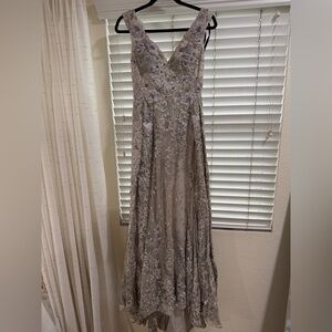 Mac Duggal Lavender Lace Evening Gown